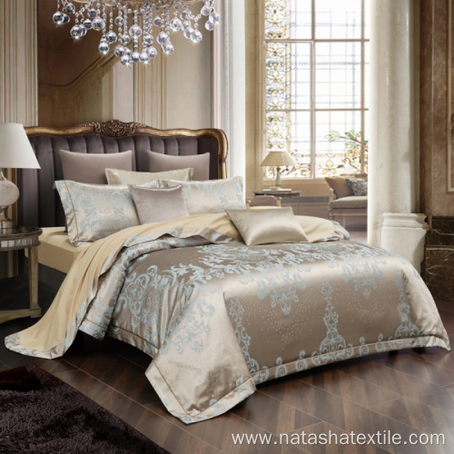 European cotton satin embroidery bedding set